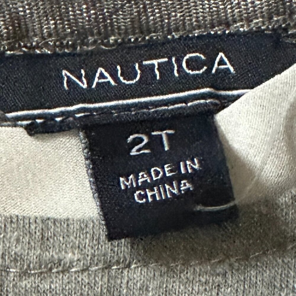 NWT Nautica baby girl Graywith Stripes Shirt Top size 2T - Picture 4 of 4